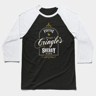 Christopher S Cringles Festive Sherry Christmas Baseball T-Shirt